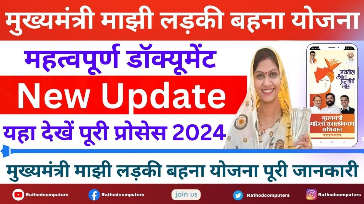 Mukhyamantri Majhi Ladki Bahin Yojana New Update